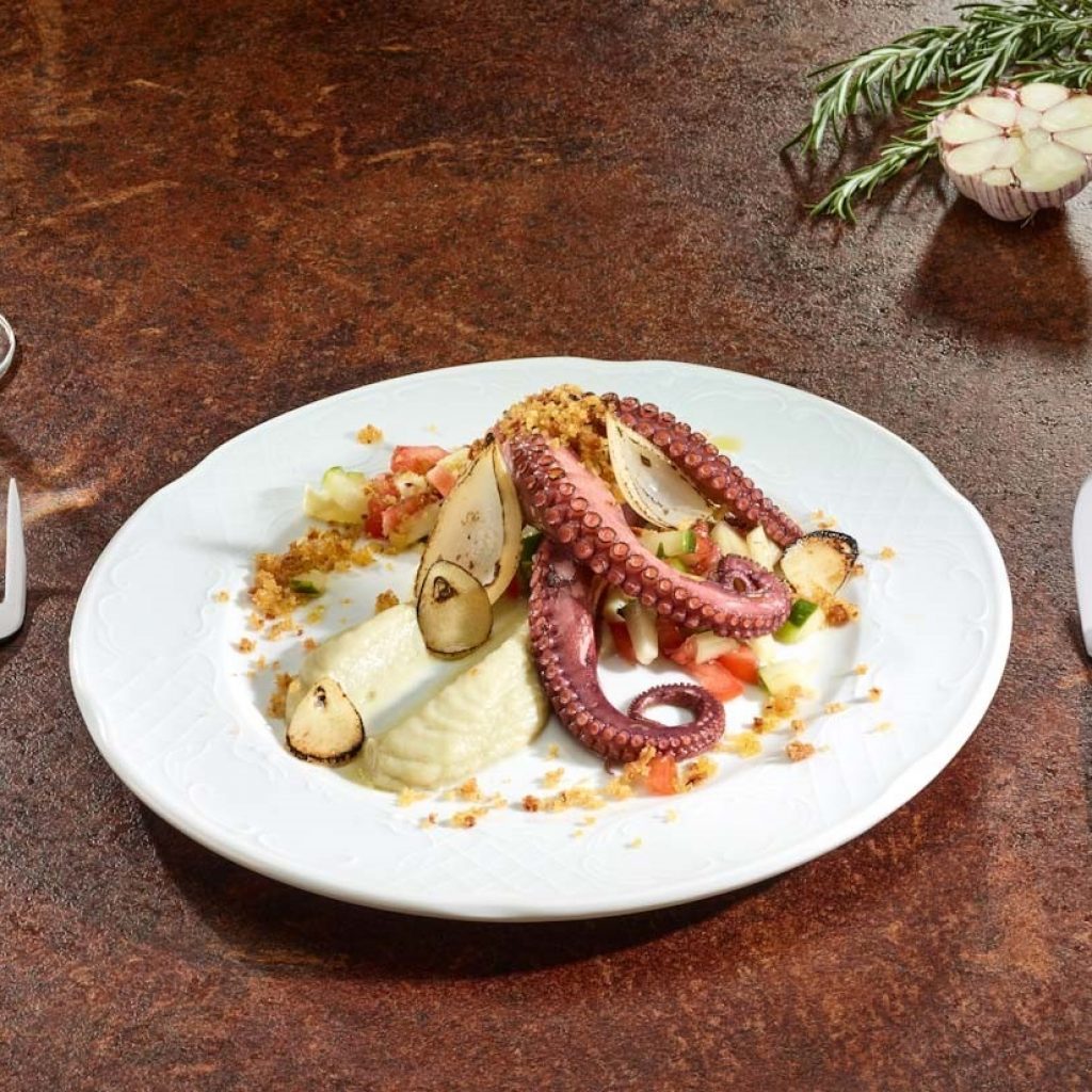 Prato de polvo do novo restaurante Meeting