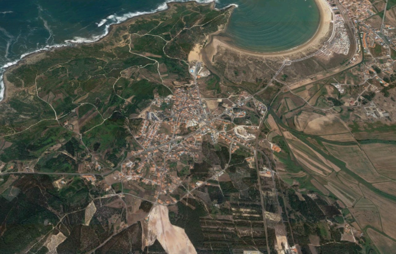 Vista aérea de Salir do Porto