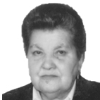 Retrato a preto e branco de uma pessoa, enquadrada do peito para cima, sobre um fundo claro. Não há texto visível que permita identificá-la.