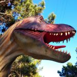 Exemplar de dinossauro do Dino Parque na Lourinhã