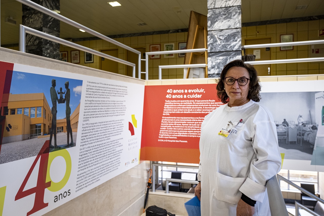 Maria de Jesus Banza no hospital de Leiria