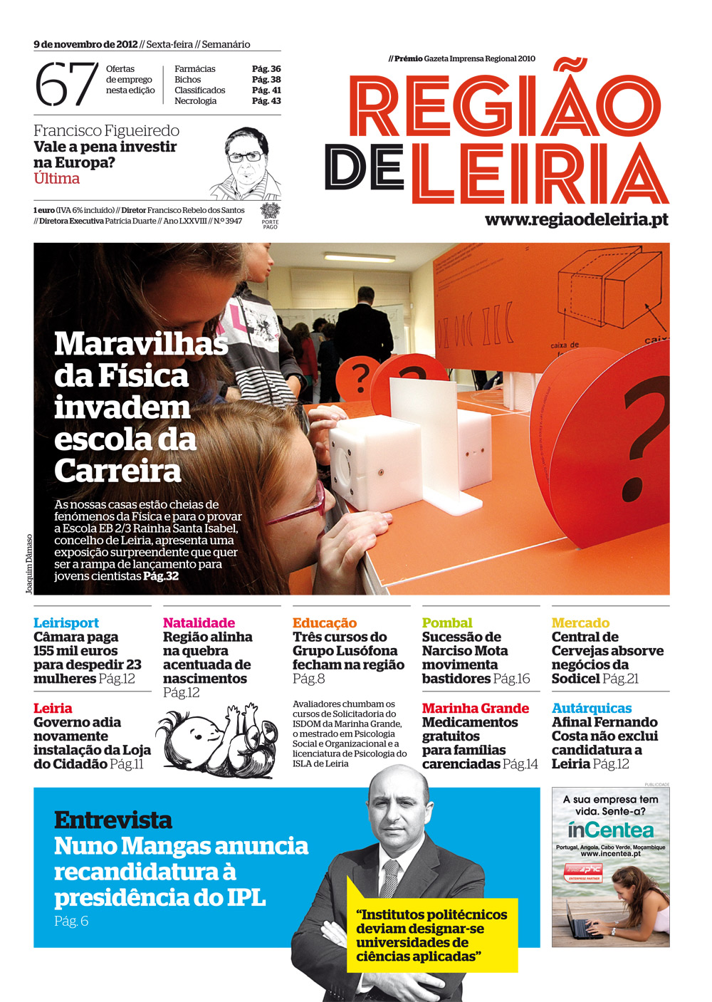 Edição 3947 de 9 novembro 2012