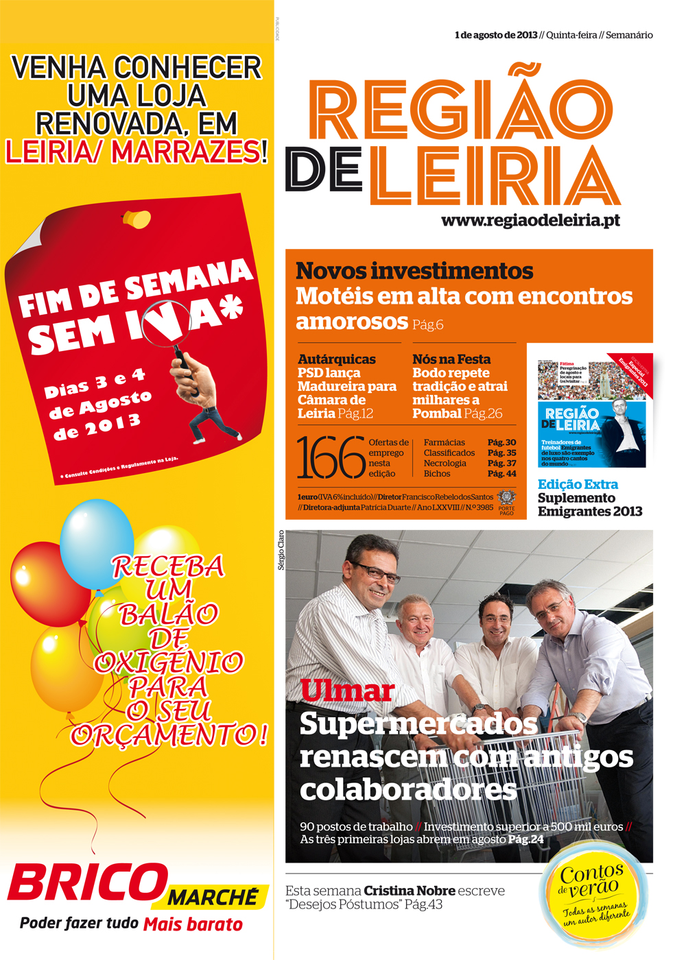 Edição 3985 de 1 agosto 2013 + Suplemento Edição Extra Emigrantes