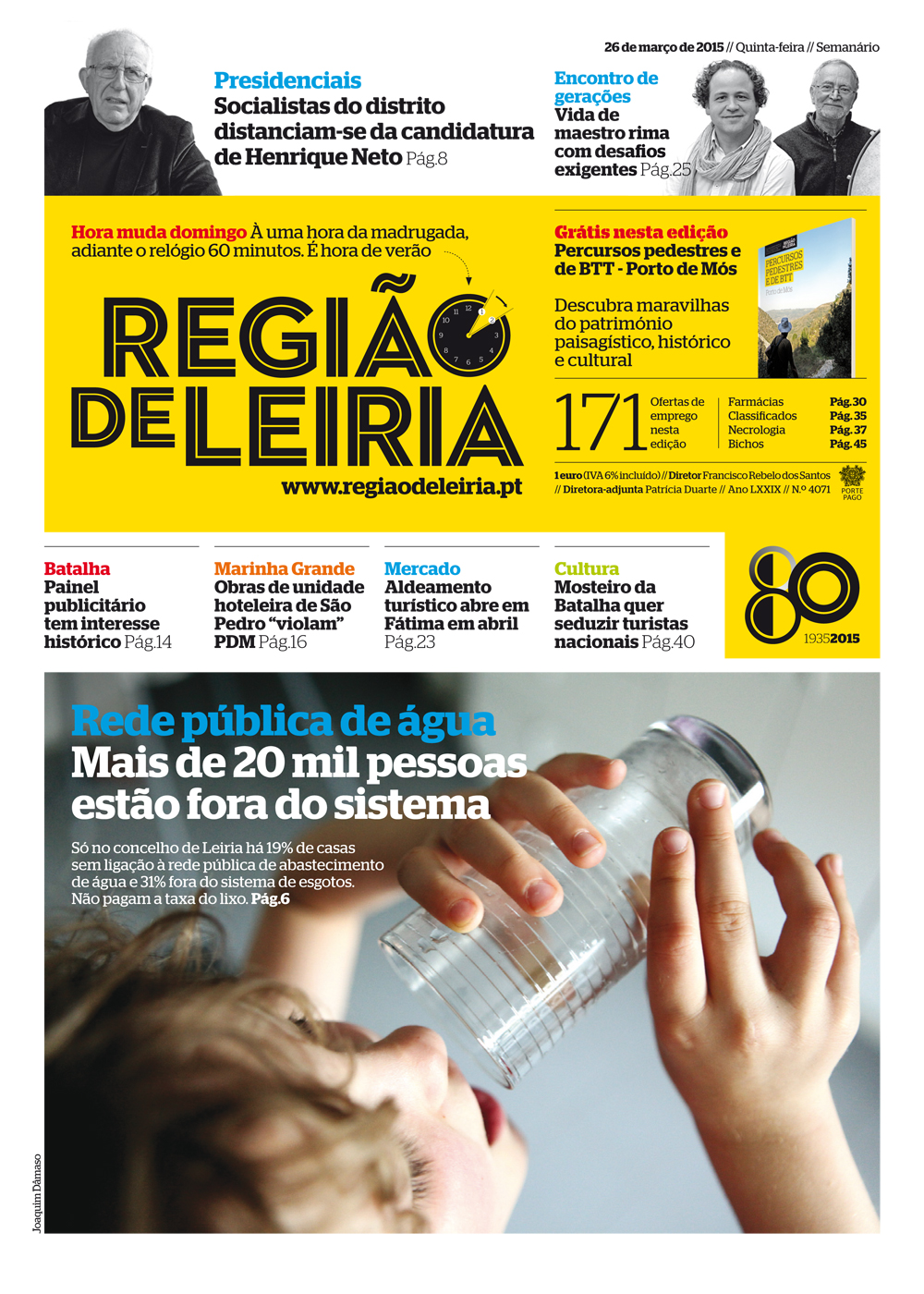 Edição 4071 de 26 março 2015 + Guia de Percursos Pedestres e BTT - Porto de Mós