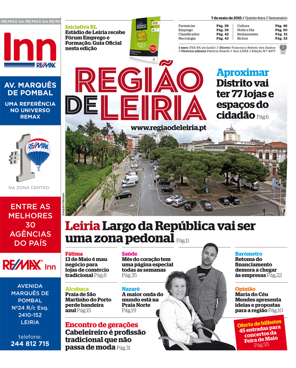Edição 4077 de 7 maio 2015 + Revista VI Fórum Emprego e Formação