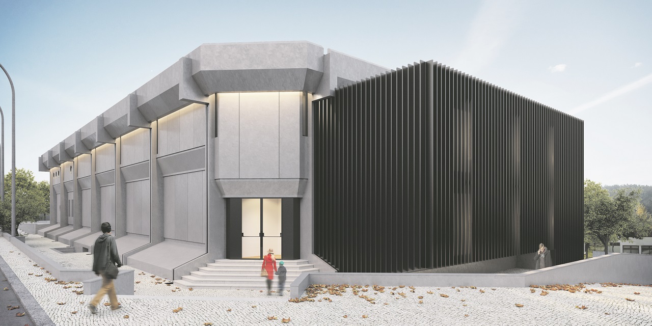 Maquete do novo teatro municipal de Ourem