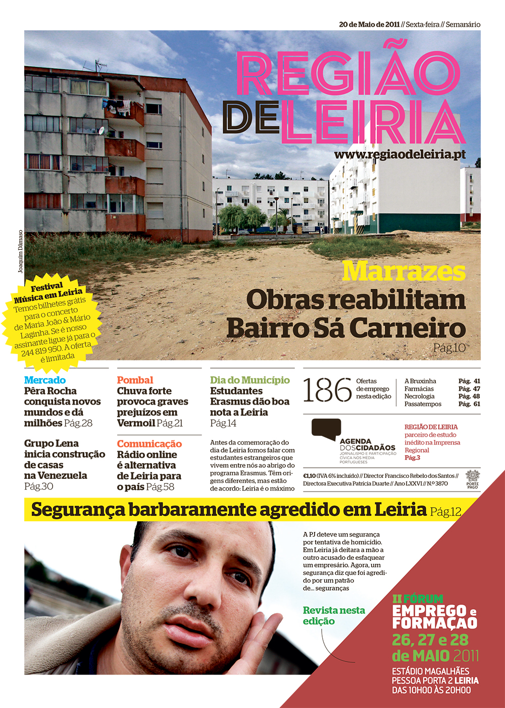 Fórum Emprego & Formação de 20 maio 2011 + Edição 3870