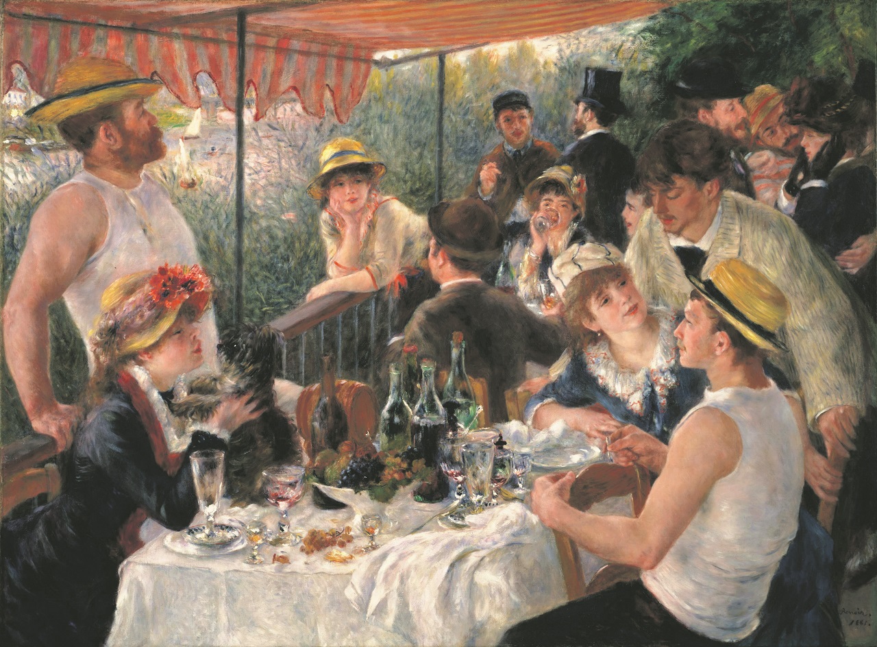 pintura de Auguste Renoir "o almoço dos barqueiros"