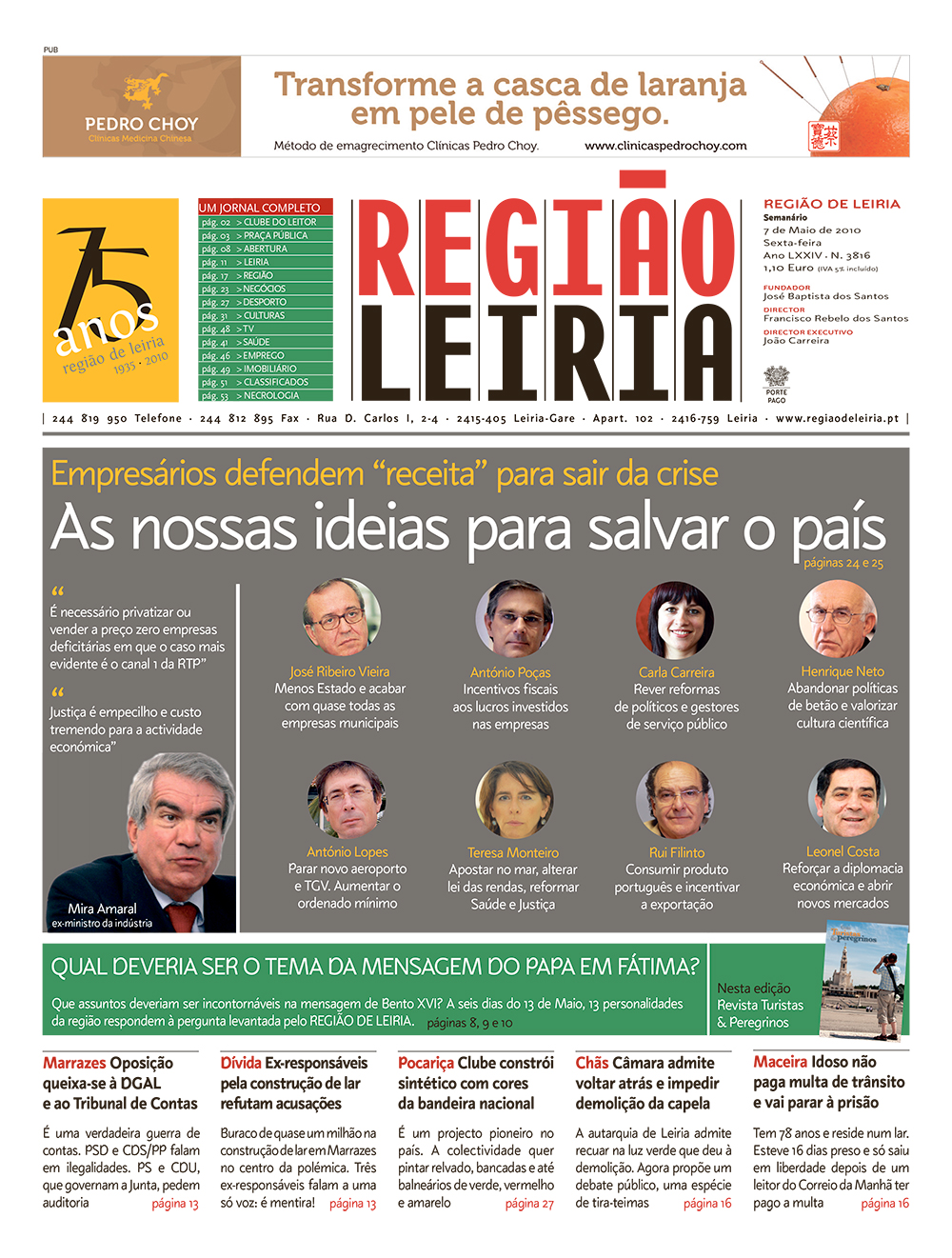 Guia Turistas & Peregrinos de 7 maio 2010 + Edição 3816