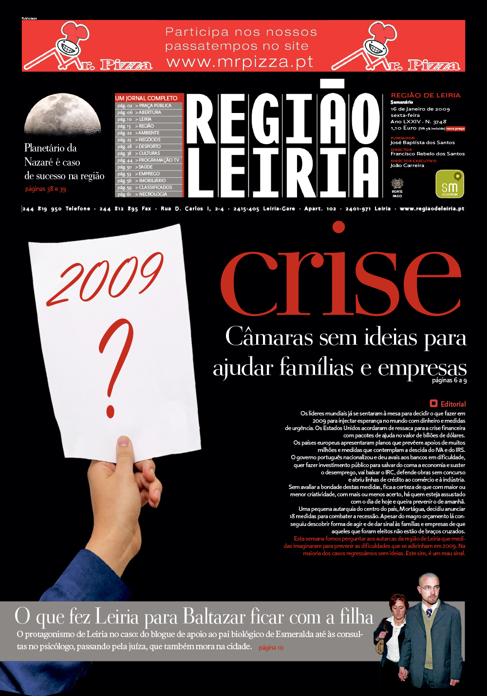 Edição 3748 de 16 janeiro 2009