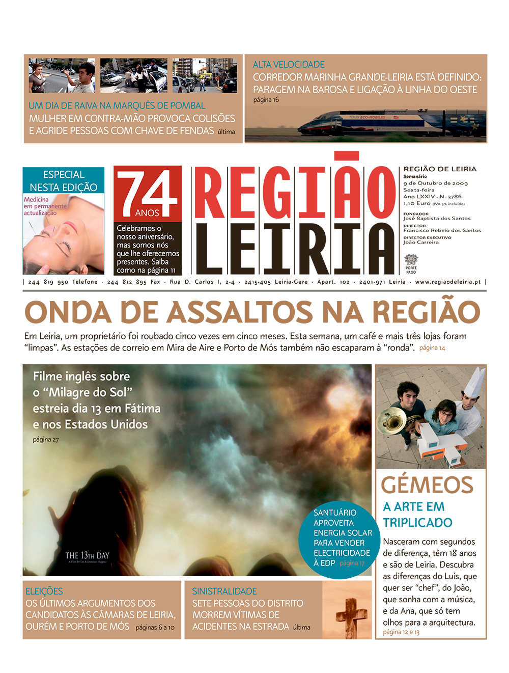 Edição 3786 de 9 outubro 2009