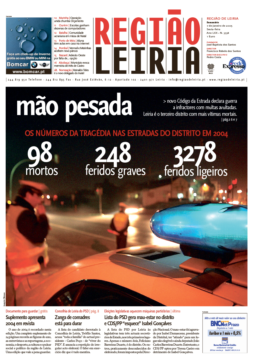 Edição 3538 de 7 janeiro 2005 + Suplemento A Memória de 2004