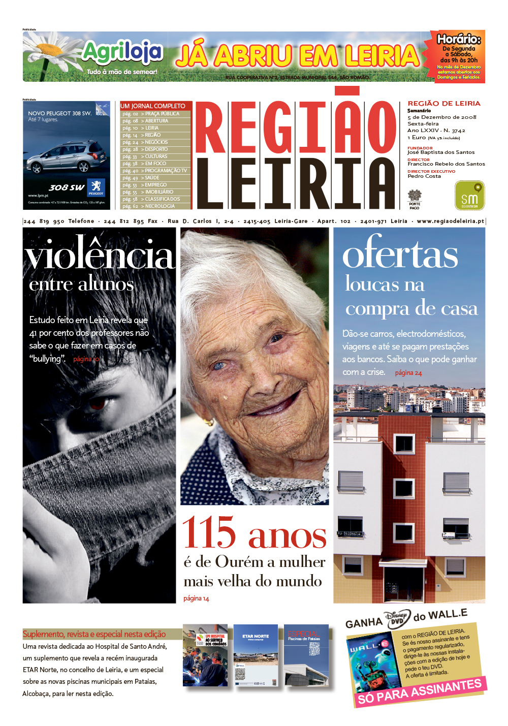 Edição 3742 de 5 dezembro 2008 + Revista Hospital Santo André