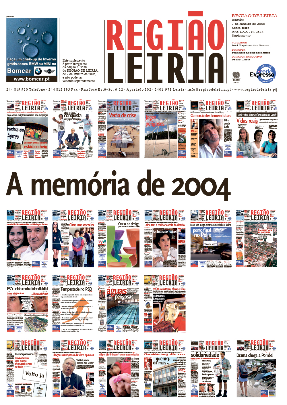 Edição 3538 de 7 janeiro 2005 + Suplemento A Memória de 2004