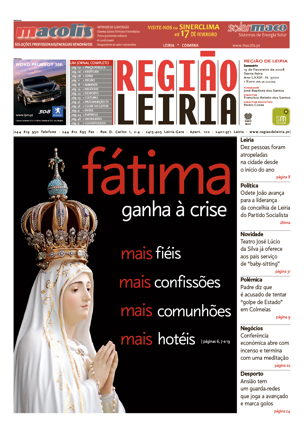 Edição 3700 de 15 fevereiro 2008