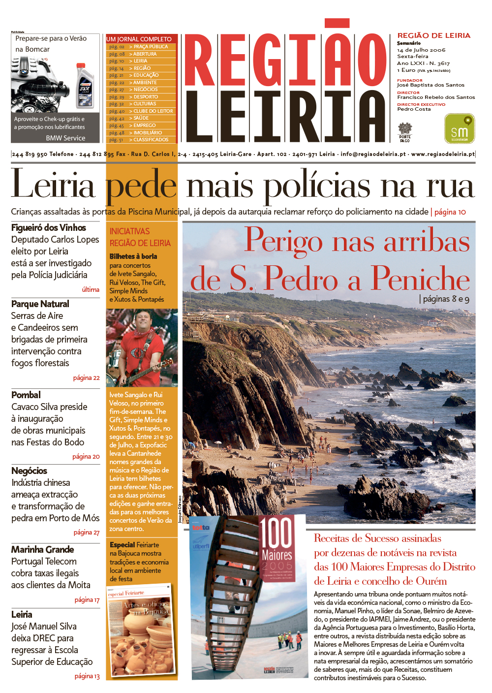 100 Maiores e Melhores Empresas de 14 julho 2006 + Edição 3617
