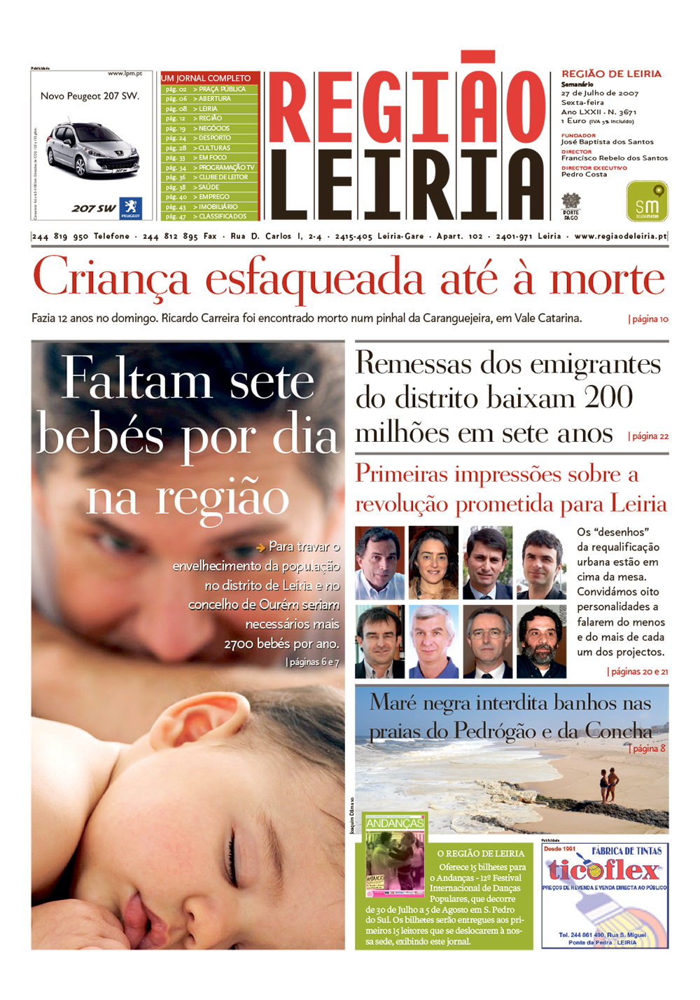 Edição 3671 de 27 julho 2007 + Suplemento Andanças