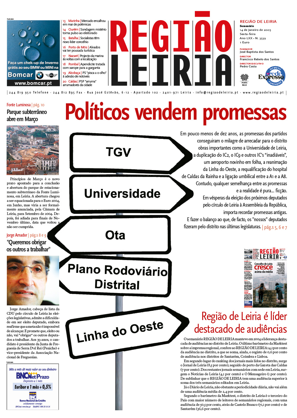 Revista RL de 21 janeiro 2005 + Edição 3540 + Suplemento Vila de Vilar dos Prazeres