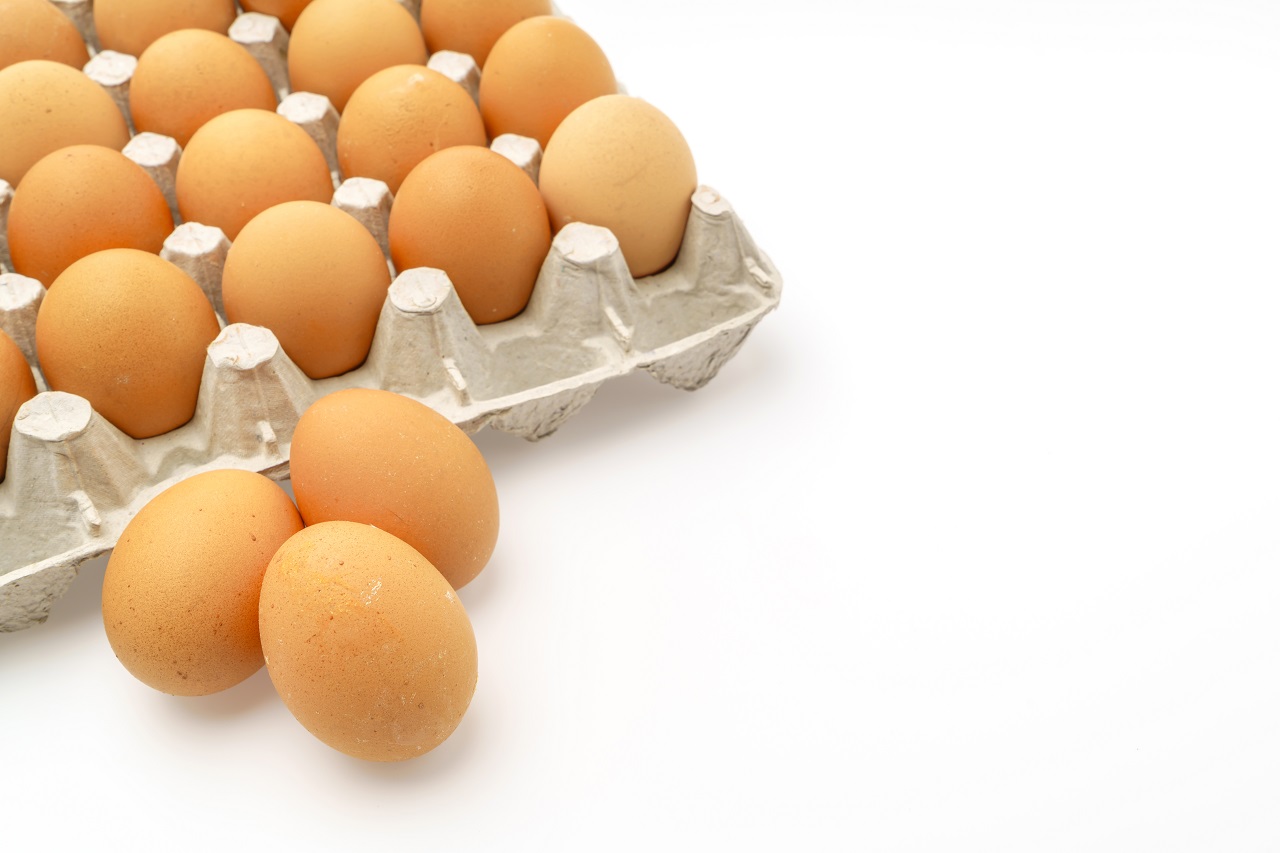 Embalagem com ovos sem marca