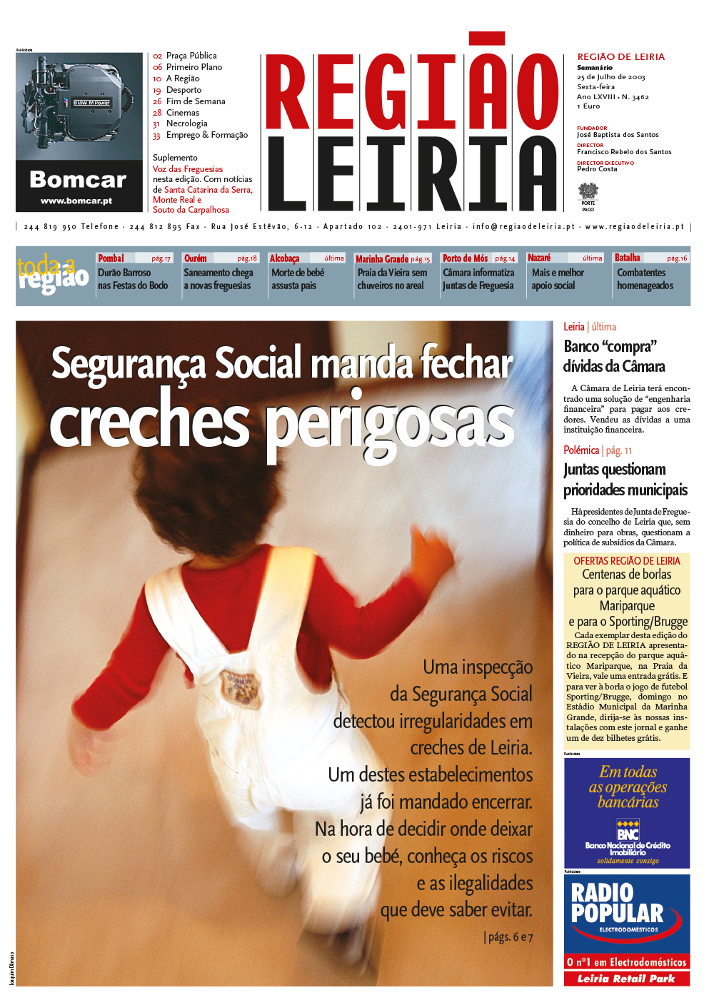 Edição 3462 de 25 julho 2003