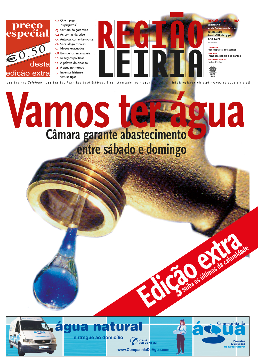 EDIÇÃO EXTRA 3418 de 21 setembro 2002