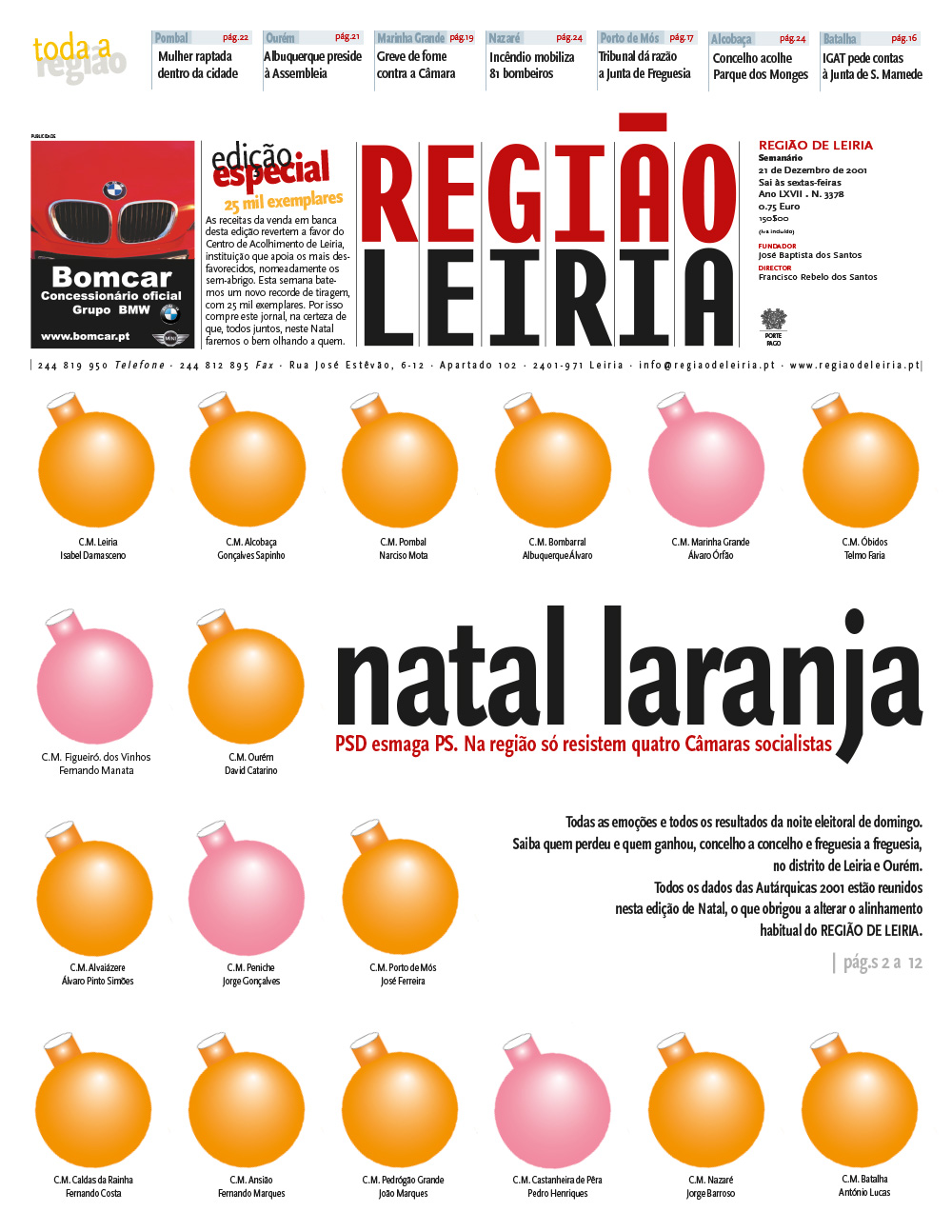 Edição 3378 de 21 dezembro 2001