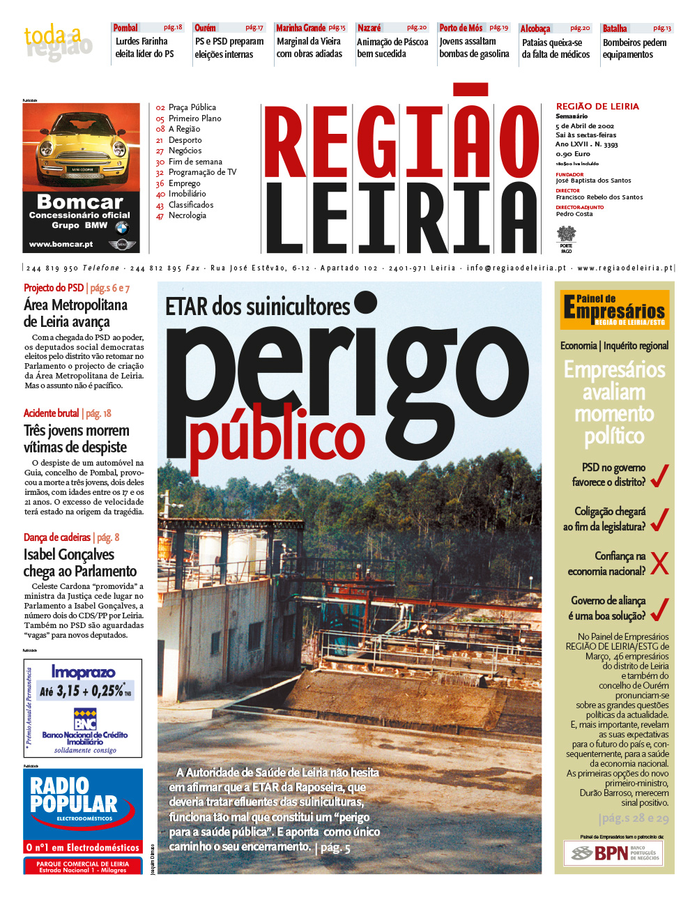 Edição 3393 de 5 abril 2002