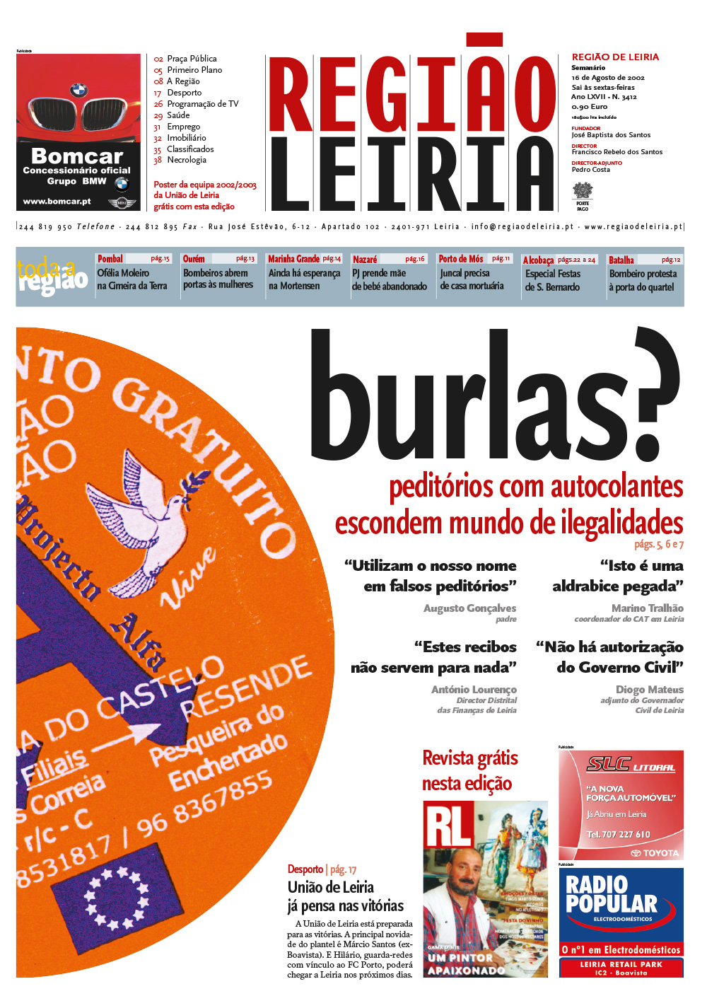 Revista RL de 16 agosto 2002 + Edição 3412
