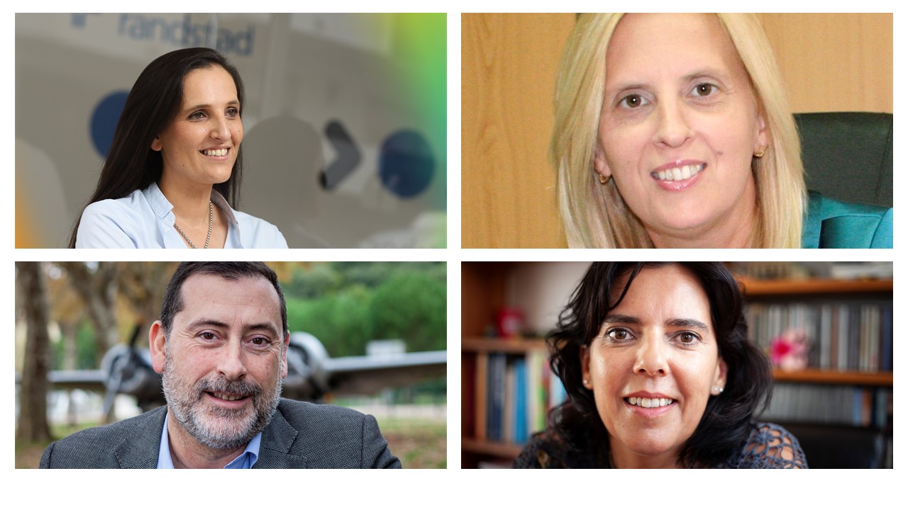 foto com o rosto de olga pamplona, cristina simões, patrícia ervilha e artur ferraz