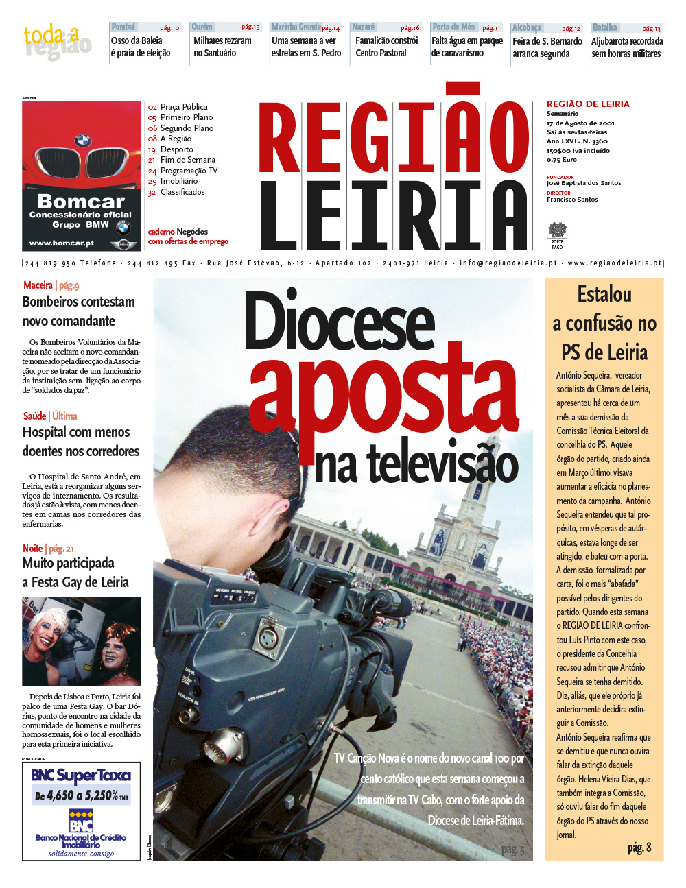 Edição 3360 de 17 agosto 2001