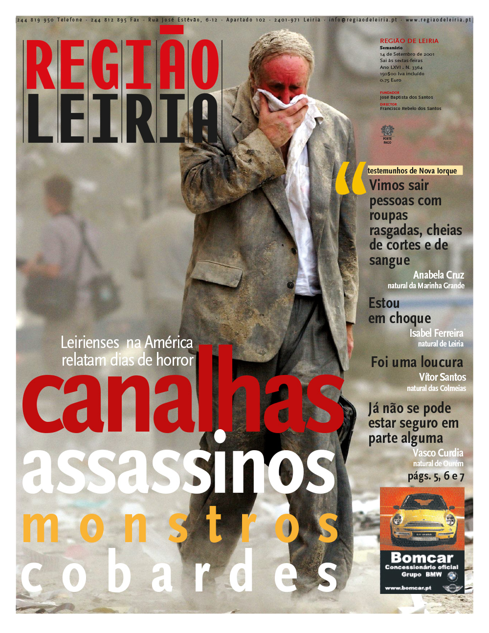 Edição 3364 de 14 setembro 2001