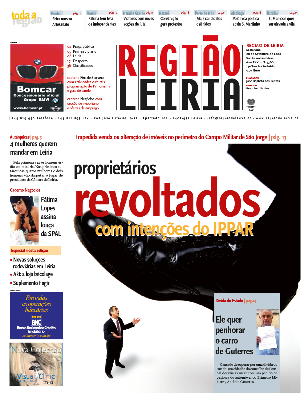 Edição 3366 de 28 setembro 2001 + Revista Fagir