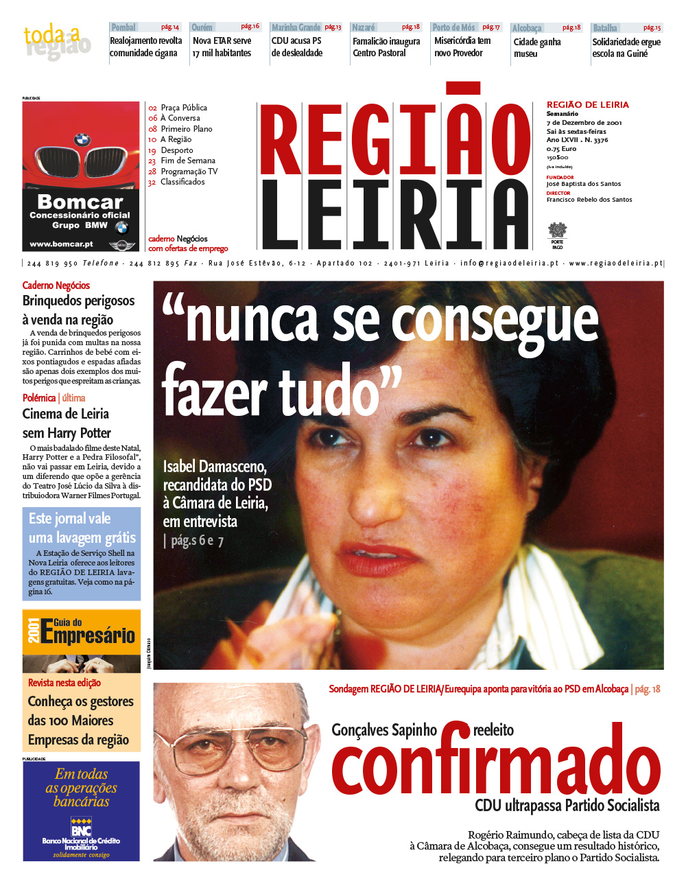 Edição 3376 de 7 dezembro 2001 + Revista Guia do Empresário