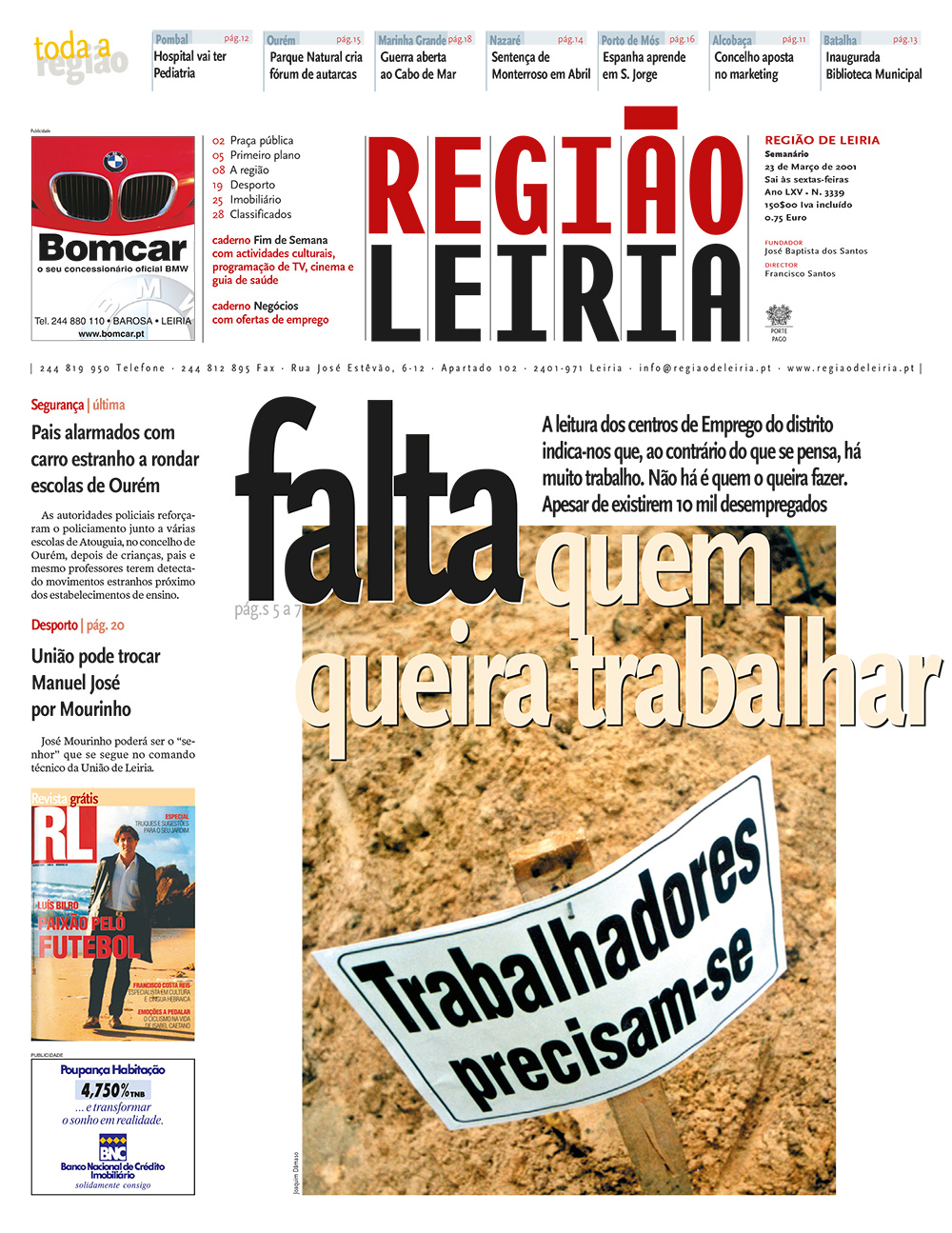 Edição 3339 de 23 março 2001 + Revista RL