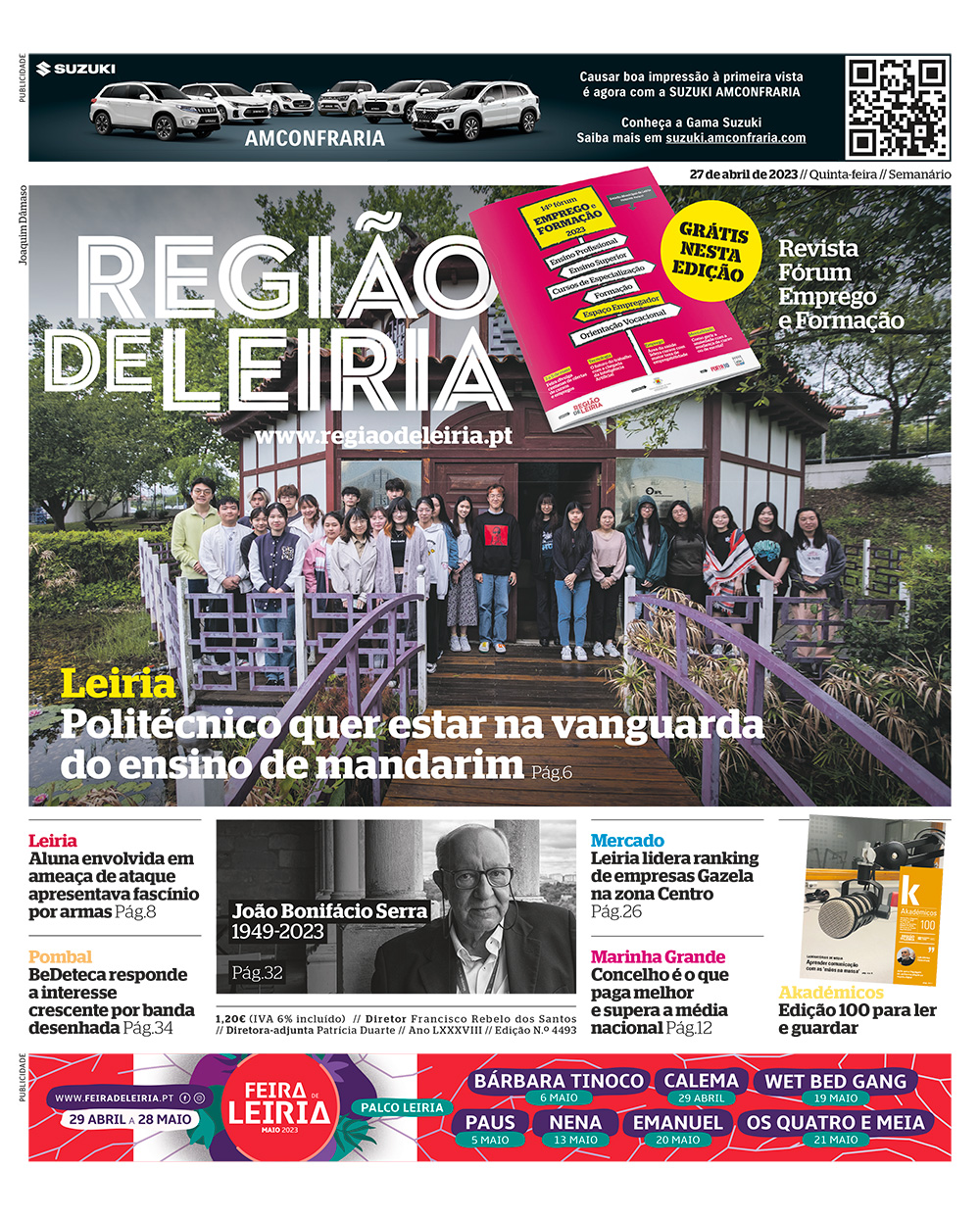 Suplemento 14º Fórum Emprego e Formação de 27 abril 2023 + Edição 4493