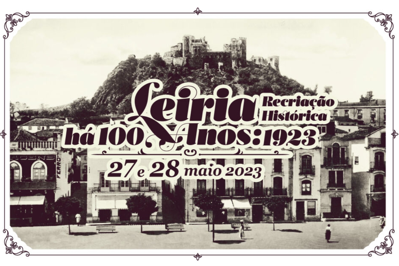 fotografia do cartaz do evento Leiria há 100 anos, em 2023