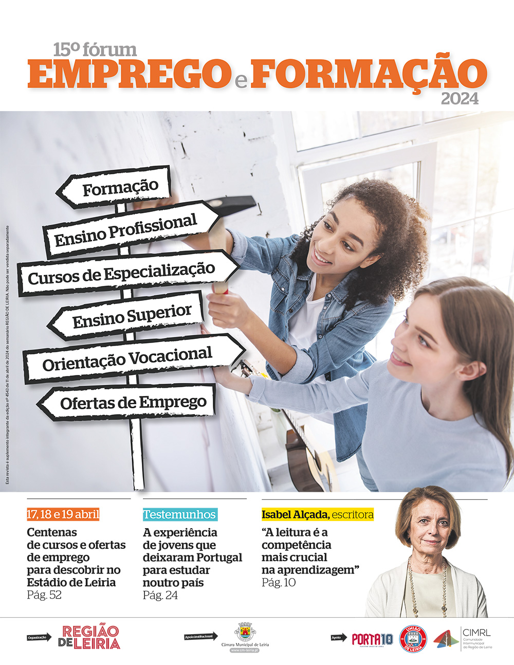 Revista 15º Fórum Emprego e Formação de 11 abril 2024 + Edição 4543