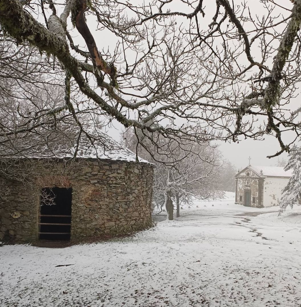Castanheira de Pera dá as boas-vindas ao inverno com neve (com fotos)