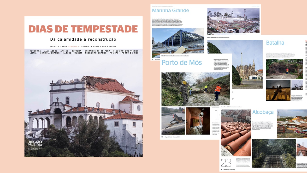 REGIÃO DE LEIRIA publica revista “Dias de tempestade – Da calamidade à reconstrução”